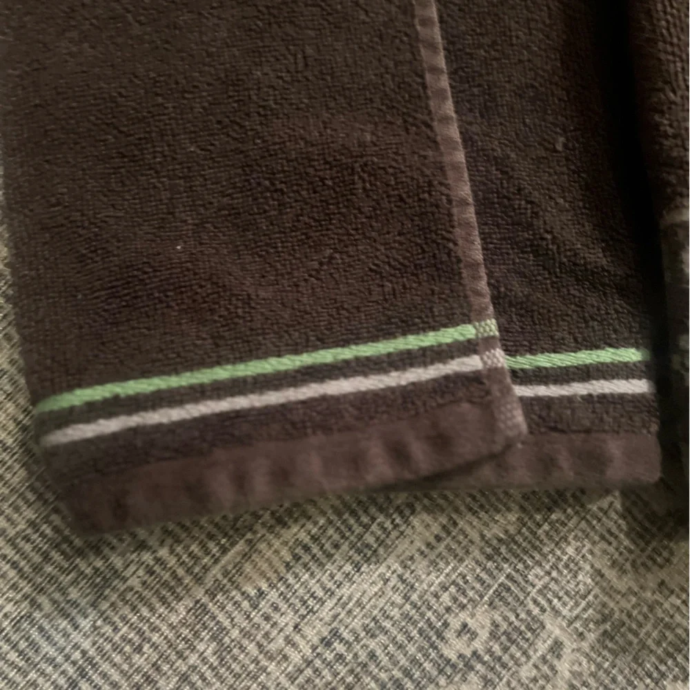 2 World Market Stitched Hand Towels